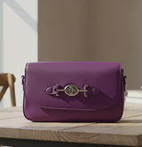 Classic Saddle Bag with Buckle Closure