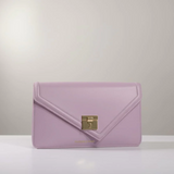Elegant 'Fashion & Bags' Signature Red Flap Clutch