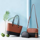 Ladies Shoulder 3 Pieces Bag Set