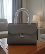 Stylish Top Handle Bag with Textured Finish
