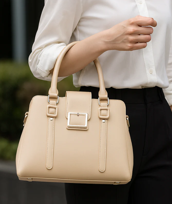 Chic Structured Top-Handle Bag
