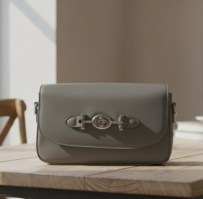 Classic Saddle Bag with Buckle Closure