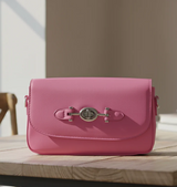 Classic Saddle Bag with Buckle Closure