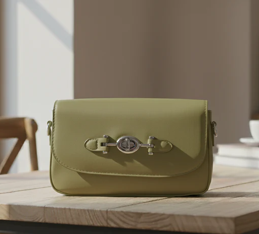 Classic Saddle Bag with Buckle Closure