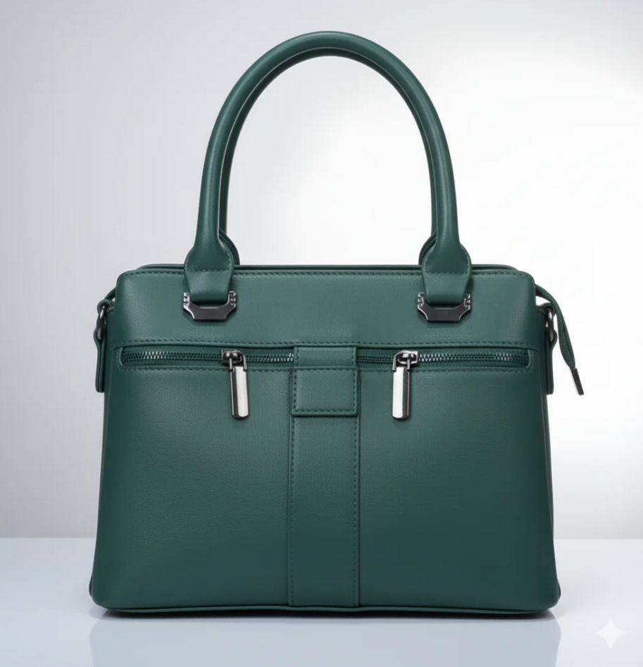 Elegant Double-Zip Day Bag