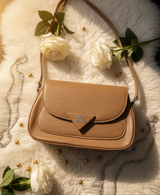 Elegant Miu Miu Maroon Leather Crossbody Bag