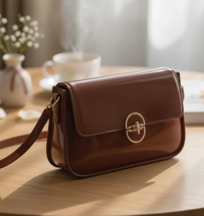 High-Grade Leather Mobile Phone Bag Lady's Style