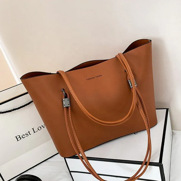 Ladies Luxury Tote Messenger Bag Double Strap