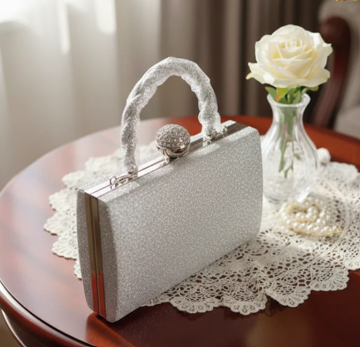 Royal Touch - Hard Case Clutch with Crystal Lock