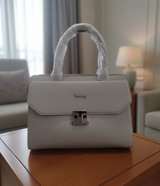 Stylish Top Handle Bag with Textured Finish