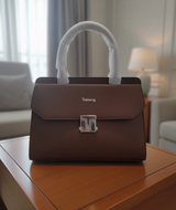 Stylish Top Handle Bag with Textured Finish