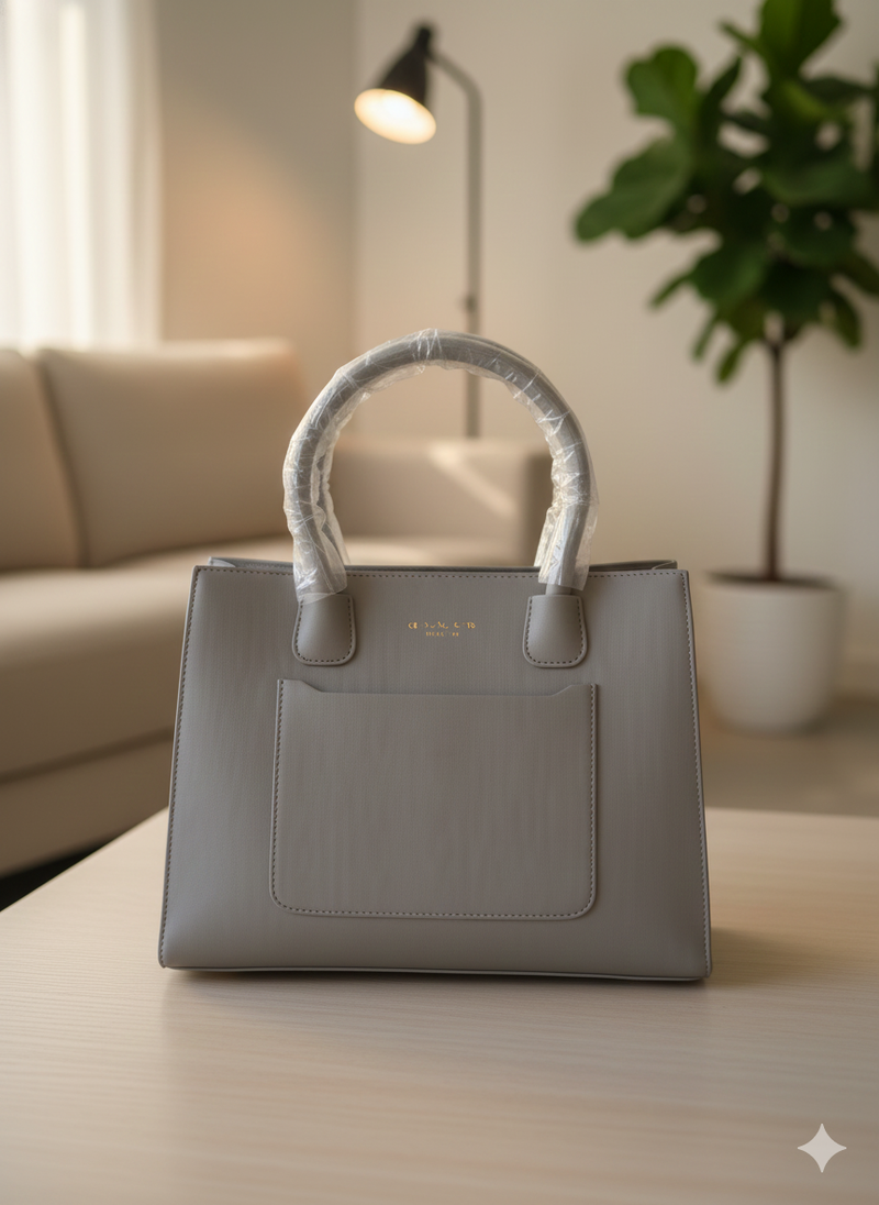 Textured Faux Leather Shoulder/Top Handle Bag ZTS-CR 067